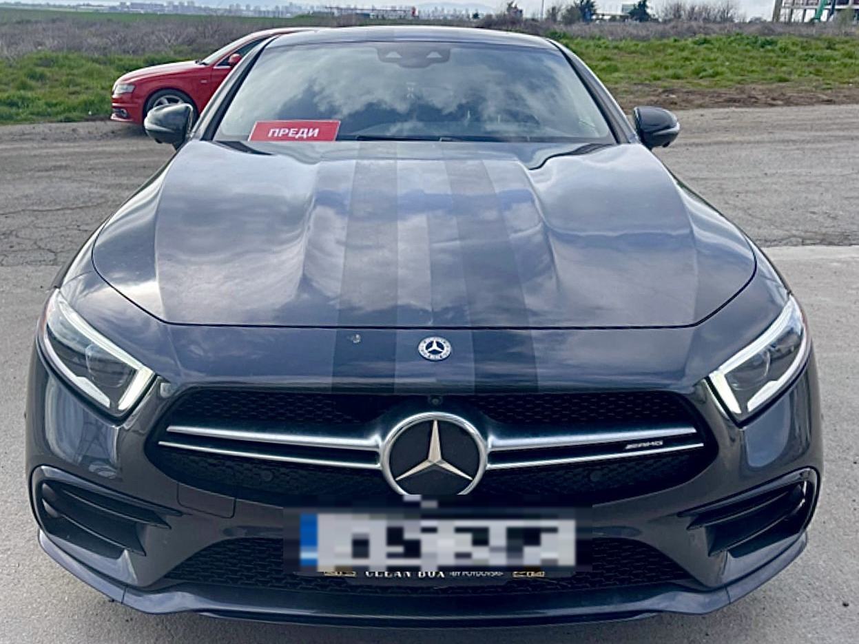 Възстановяване на предна броня и пребоядисване на Mercedes CLS